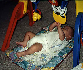 Travelbud used as a play or exercise pad